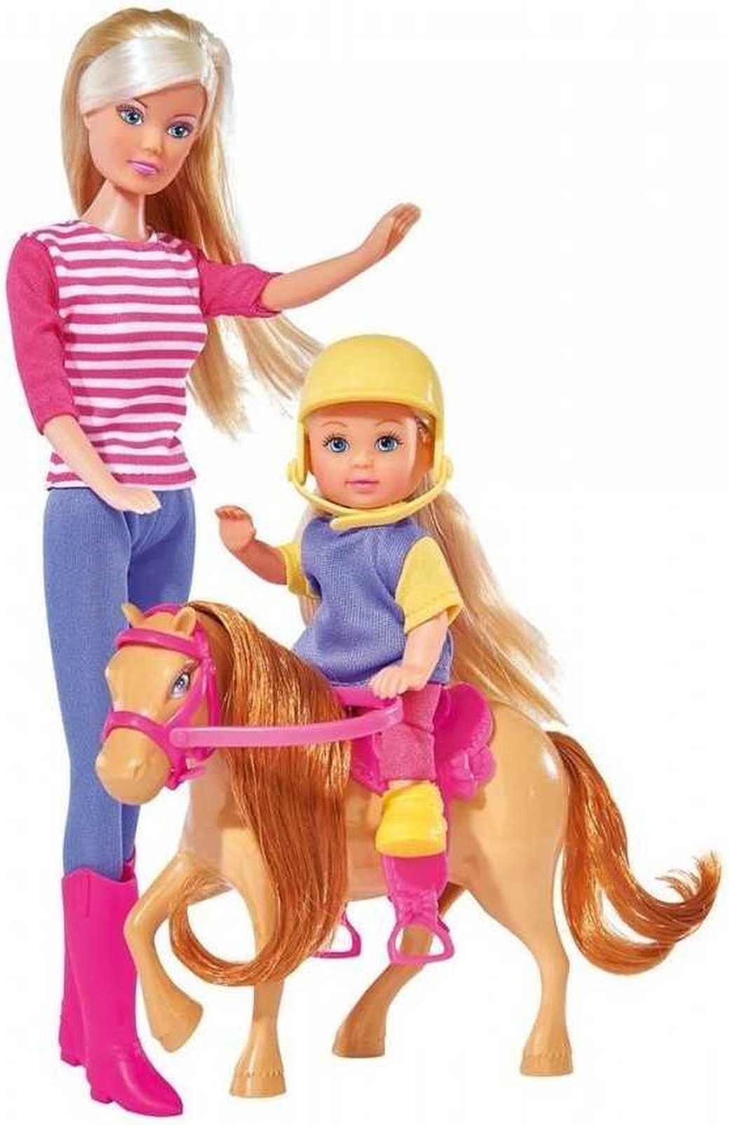 Штеффи Кукла и Еви с пони на ферме фото