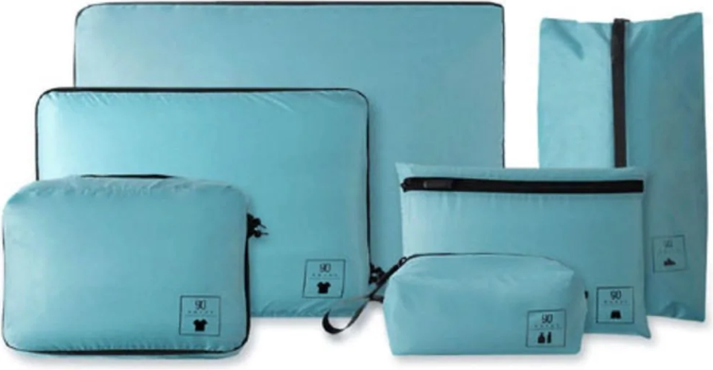 Набор упаковочных сумок для чемодана 90 Points Base Storage Bag Set (6 шт) Синий фото