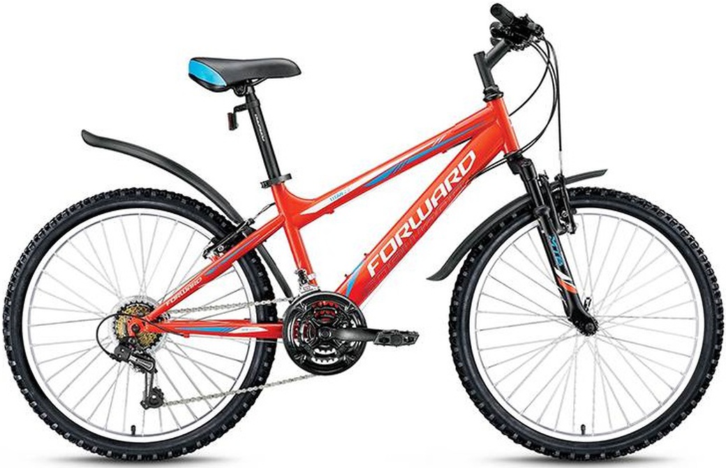 Велосипед 24" Forward Titan 2.0 18 ск 17-18 г 13' Оранжевый RBKW8JN4P020 фото