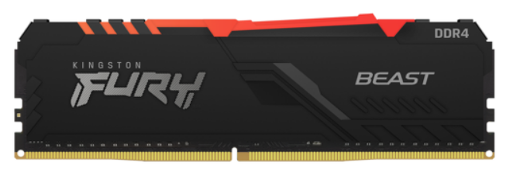 Память оперативная DDR4 16Gb Kingston Fury Beast RGB 3200MHz (KF432C16BB1A/16) фото