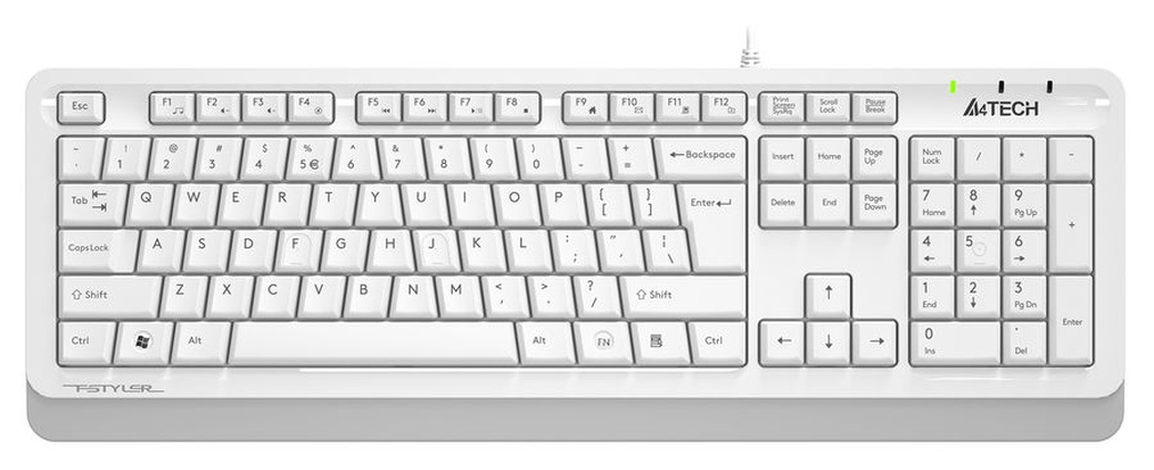 Клавиатура A4Tech Fstyler FKS10, белый/серый фото