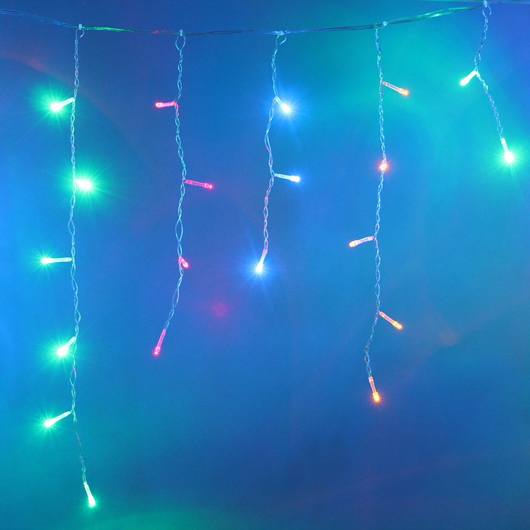 Гирлянда Sh Lights "Сосульки", 80 разноцветных светодиодов, 20 нитей, с контроллером, IC80LD-CM фото