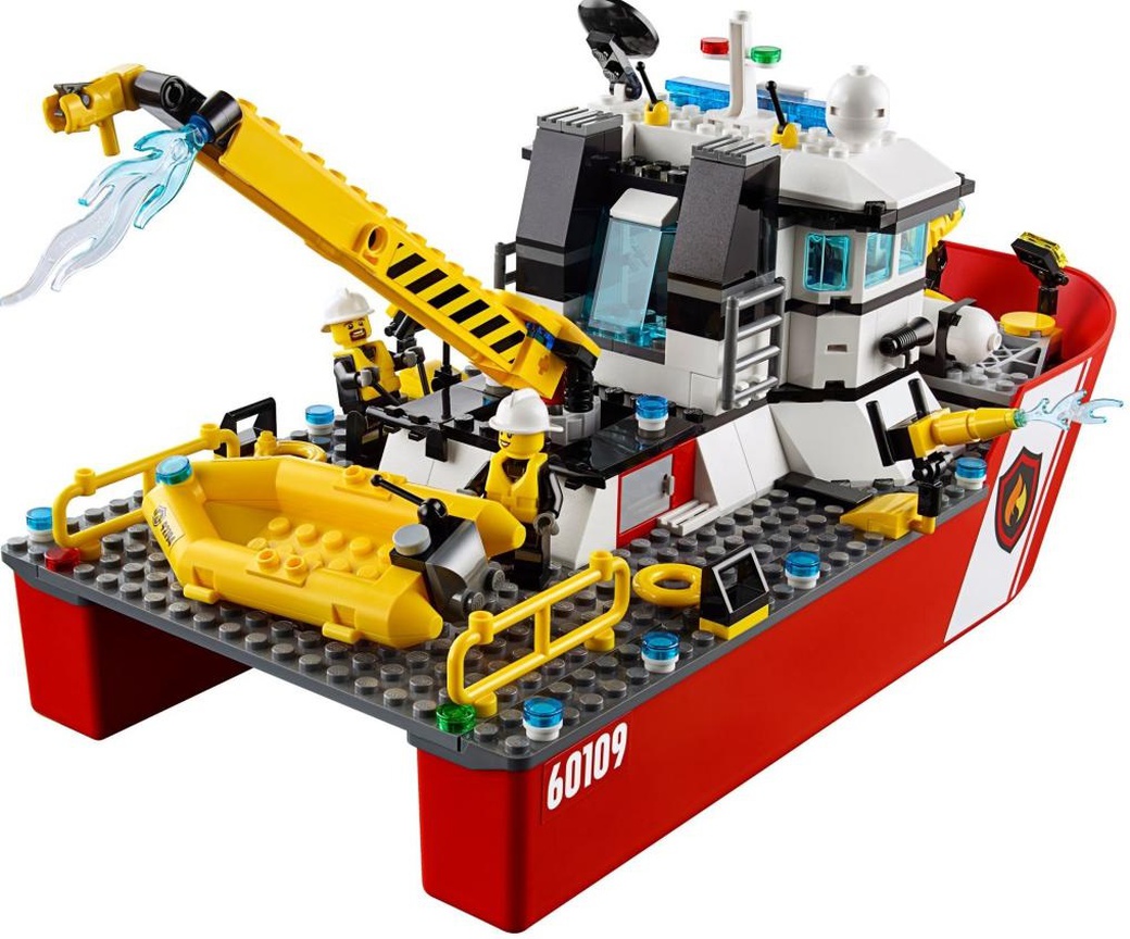 Lego City Пожарный катер конструктор 60109 фото