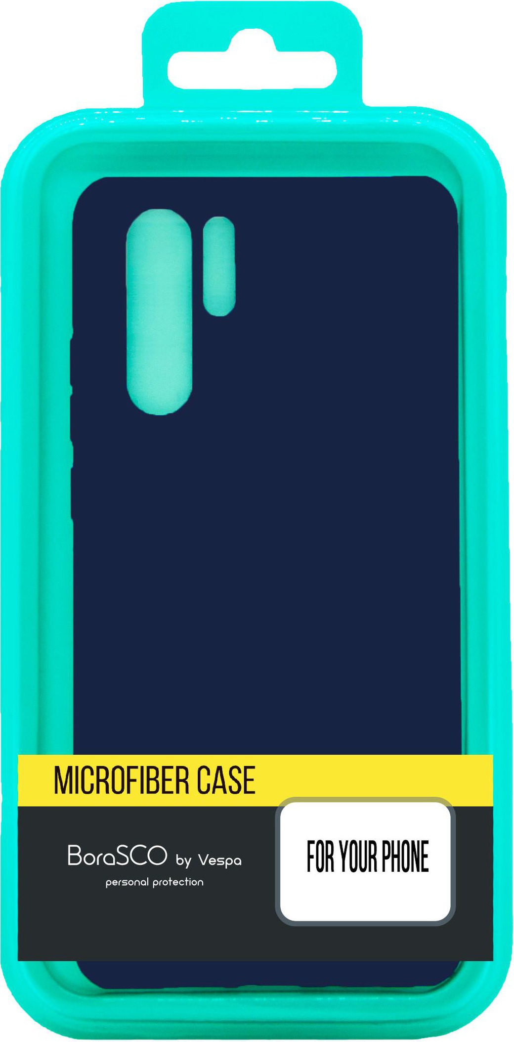 Чехол-накладка для Xiaomi Redmi Note 9 синий, Microfiber Case, Borasco фото