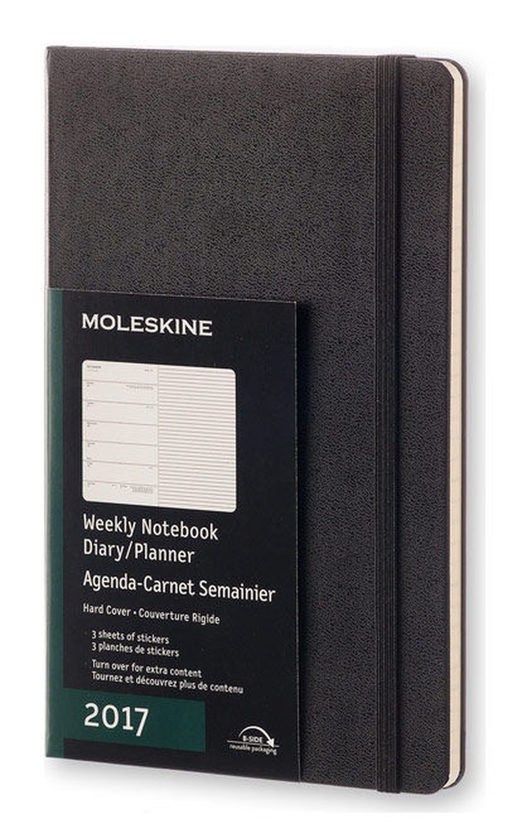 Еженедельник Moleskine Classic Wknt Large, цвет черный фото