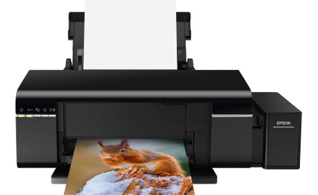 Принтер струйный Epson L805 (C11CE86403) A4 WiFi USB черный фото