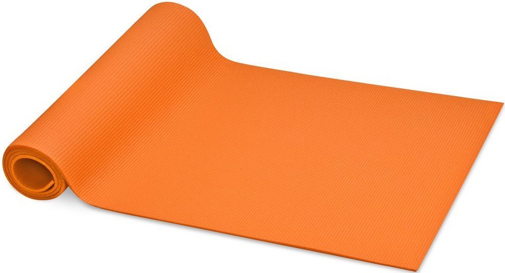 Коврик для йоги и фитнеса в чехле INDIGO YG03 Оранжевый фото