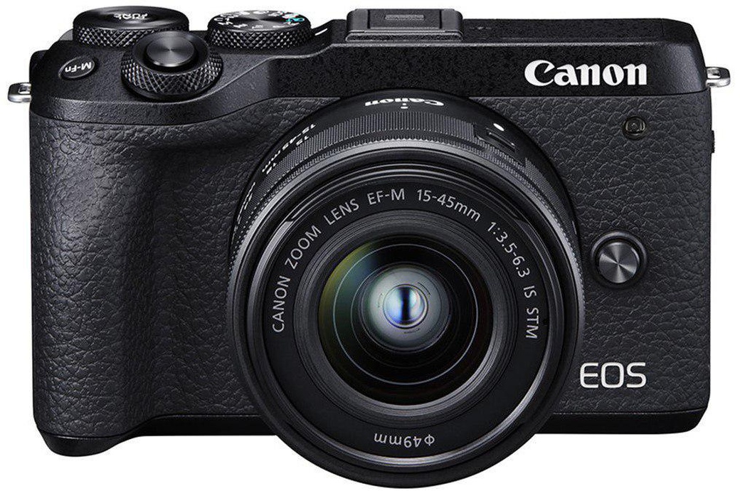 Беззеркальный фотоаппарат Canon EOS M6 Mark II EF-M 15-45mm f/3.5-6.3 IS STM Kit черный фото