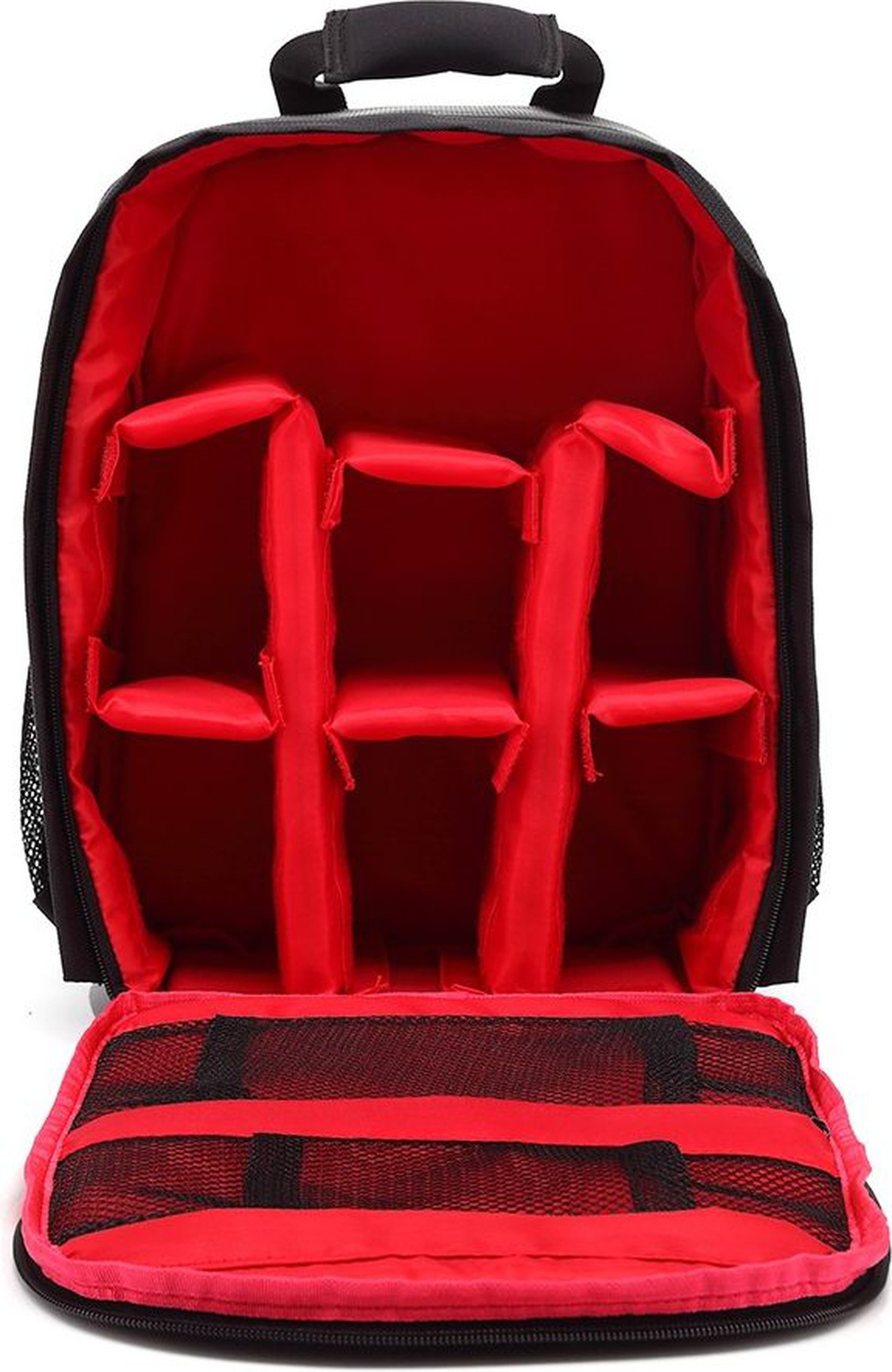 Рюкзак для фотокамеры мультифункциональный, красный фото