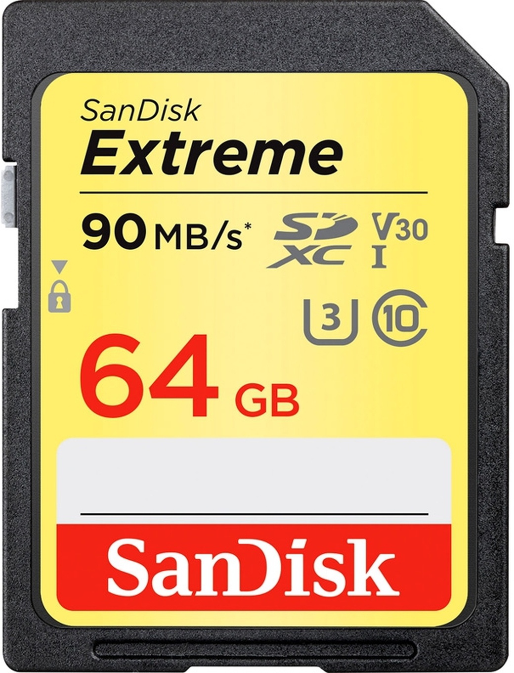 Карта памяти SanDisk Extreme SDXC 64GB Class10 UHS-I V30 (U3) 90/40MB/s фото