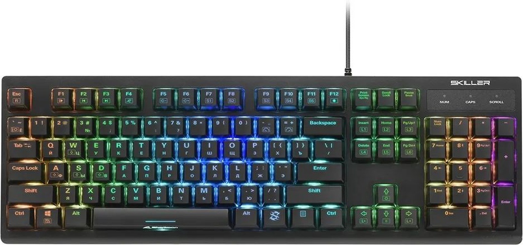 Игровая клавиатура Sharkoon Shark Skiller Mech SGK30 RGB (Huano Red switches, RGB подсветка, USB) фото