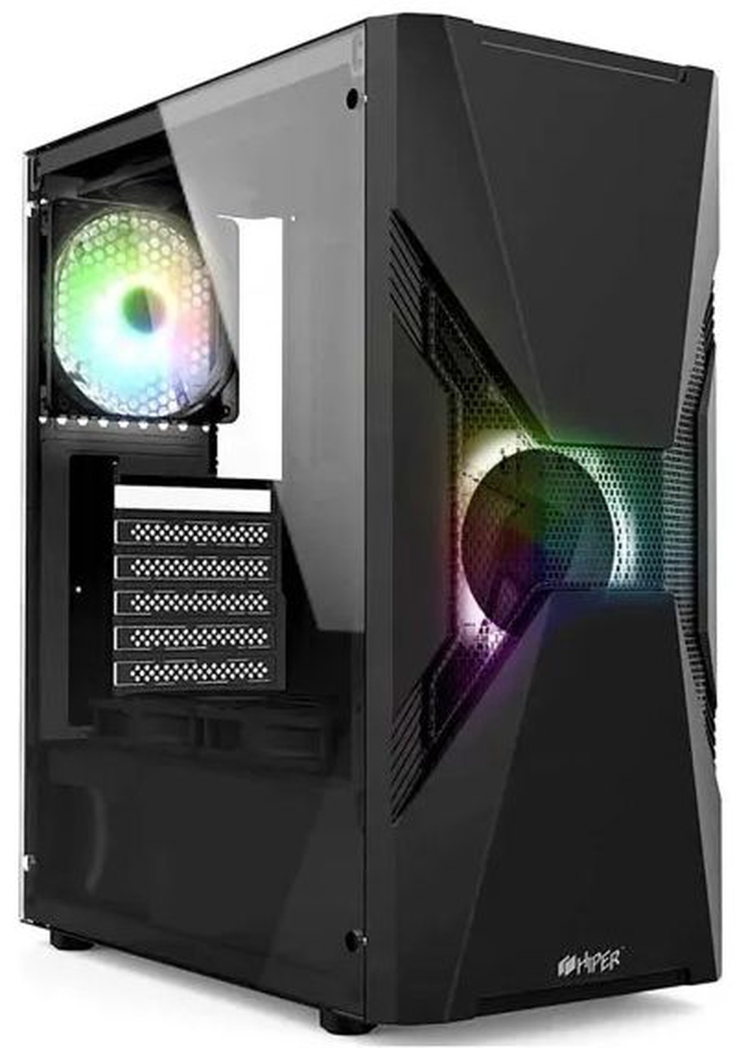 Компьютерный корпус Hiper ORO-2RGB, черный фото