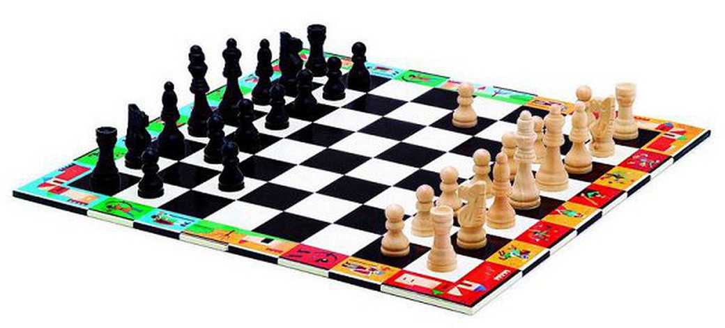 Djeco Шахматы и шашки - настольная игра фото