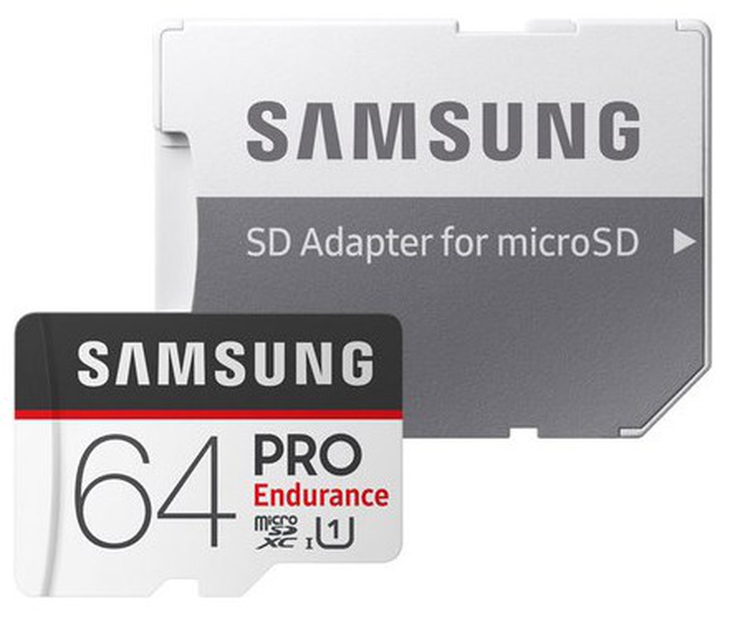 Карта памяти Samsung PRO Endurancе microSDXC 64Gb Class 10 UHS-I U1 (100/30MB/s) + адаптер фото