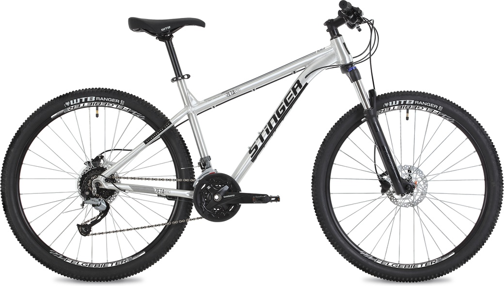 Велосипед Stinger 27,5 Zeta Pro, 16", серебристый 27AHD.ZETAPRO.16SL8 фото