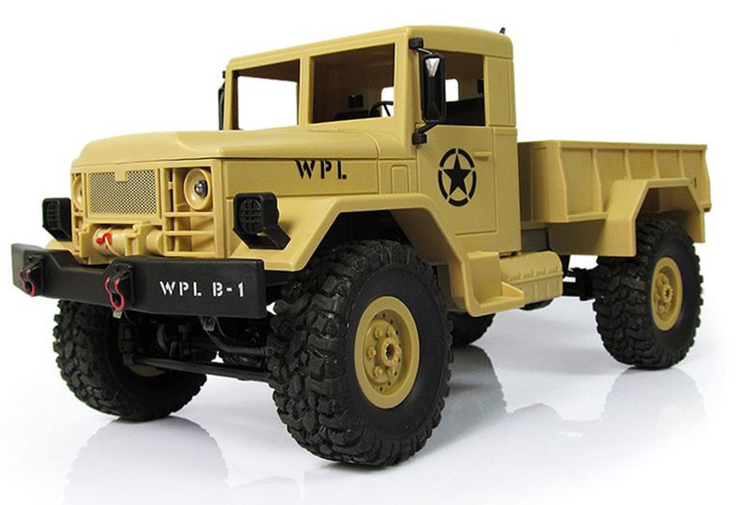 Автомобиль грузовой WPL WPLB-1 4WD с подсветкой, хаки фото