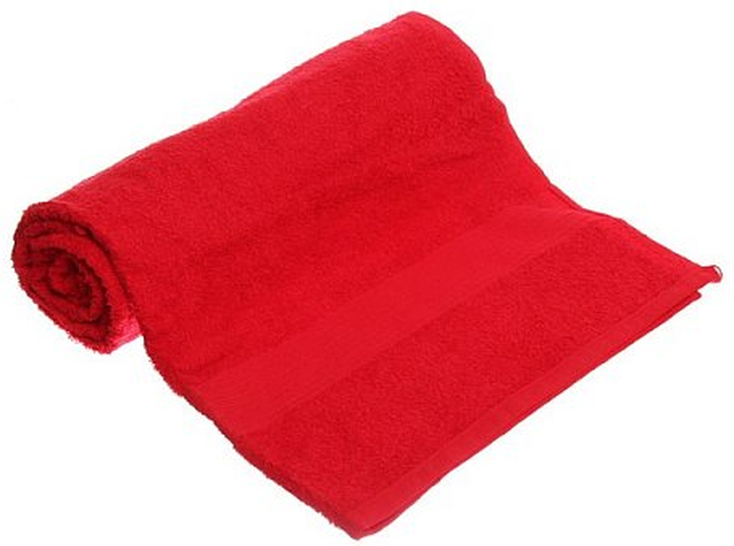 Полотенце махровое 40х70 красный фото