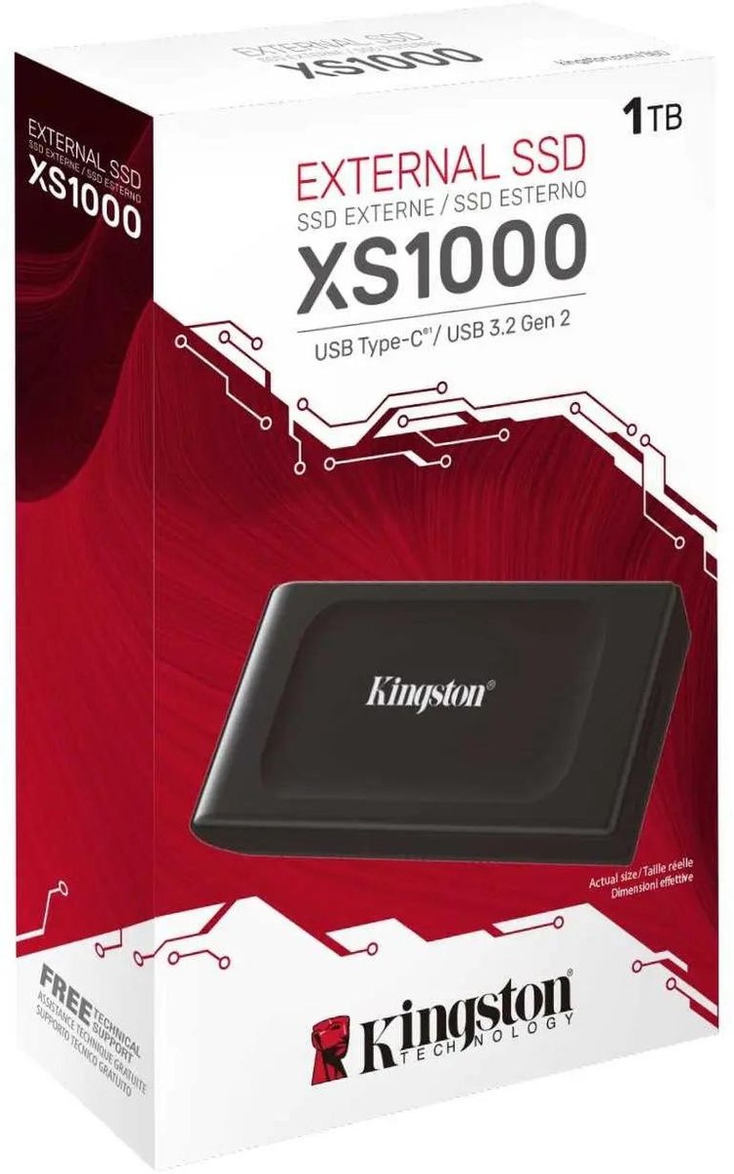 Внешний SSD Kingston SXS1000 1Tb, черный (SXS1000/1000G) фото