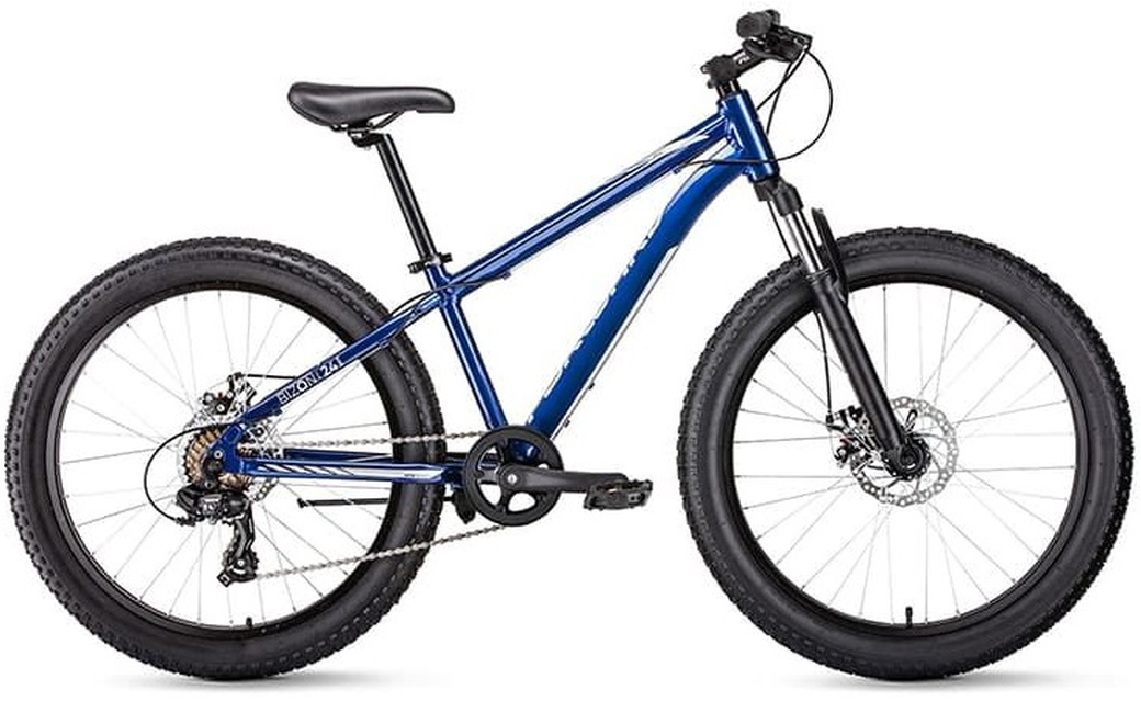 Велосипед 24" Forward Bizon mini FatBike 18-19 г 13' Синий/RBKW9W647002 фото