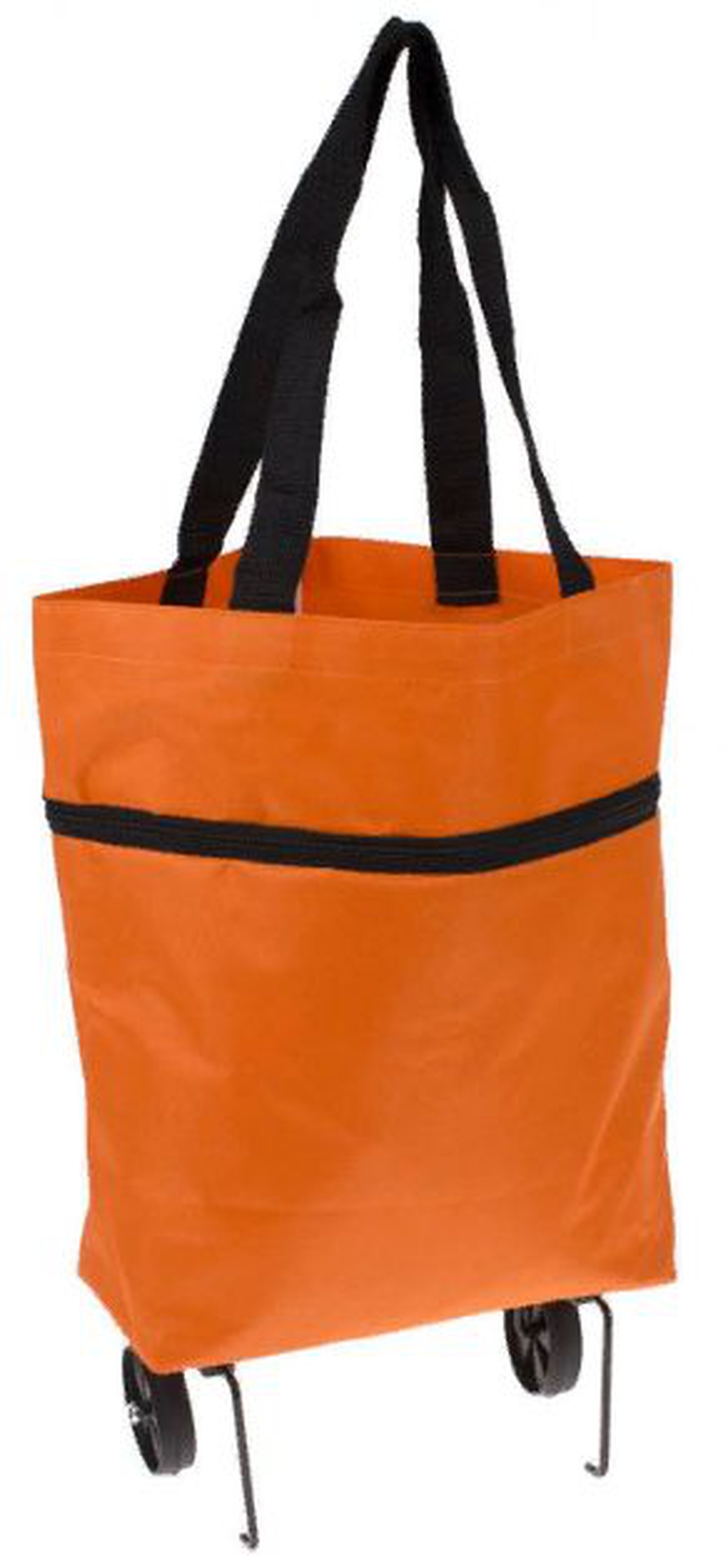 Хозяйственная складная сумка Bradex с выдвижными колесиками, оранжевый фото