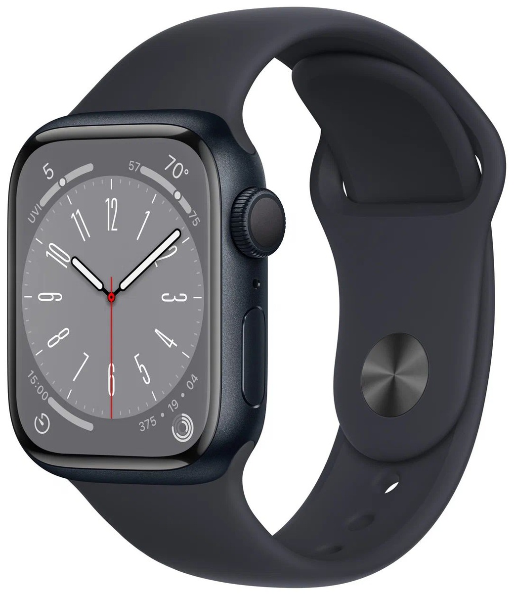 Умные часы Apple Watch Series 8, 41мм Aluminium Case, темная ночь (MNP53) фото