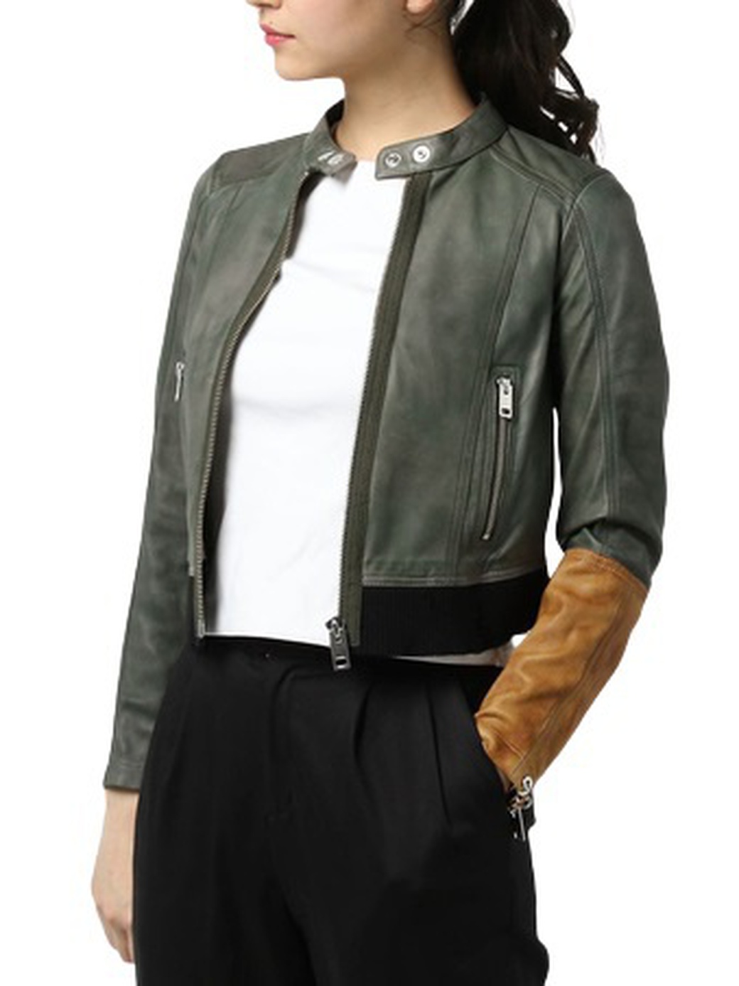Куртка Diesel с винтаж-эффектом 00SBH10DAQW, зеленый фото