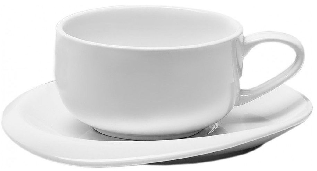 Набор чашка с блюдцем Walmer Gala, (0,2 литра), белый фото