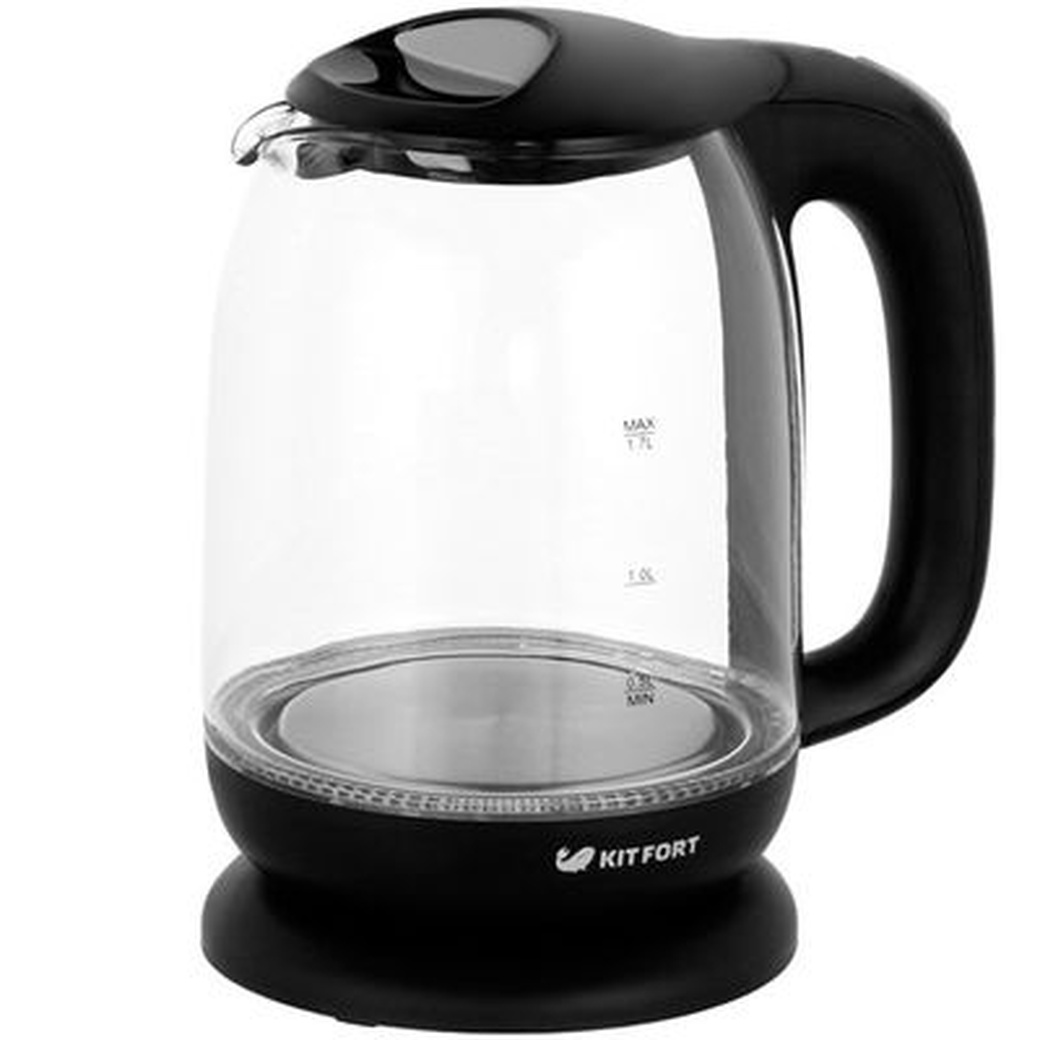 Чайник электрический Kitfort КТ-625-5 черный/серый фото