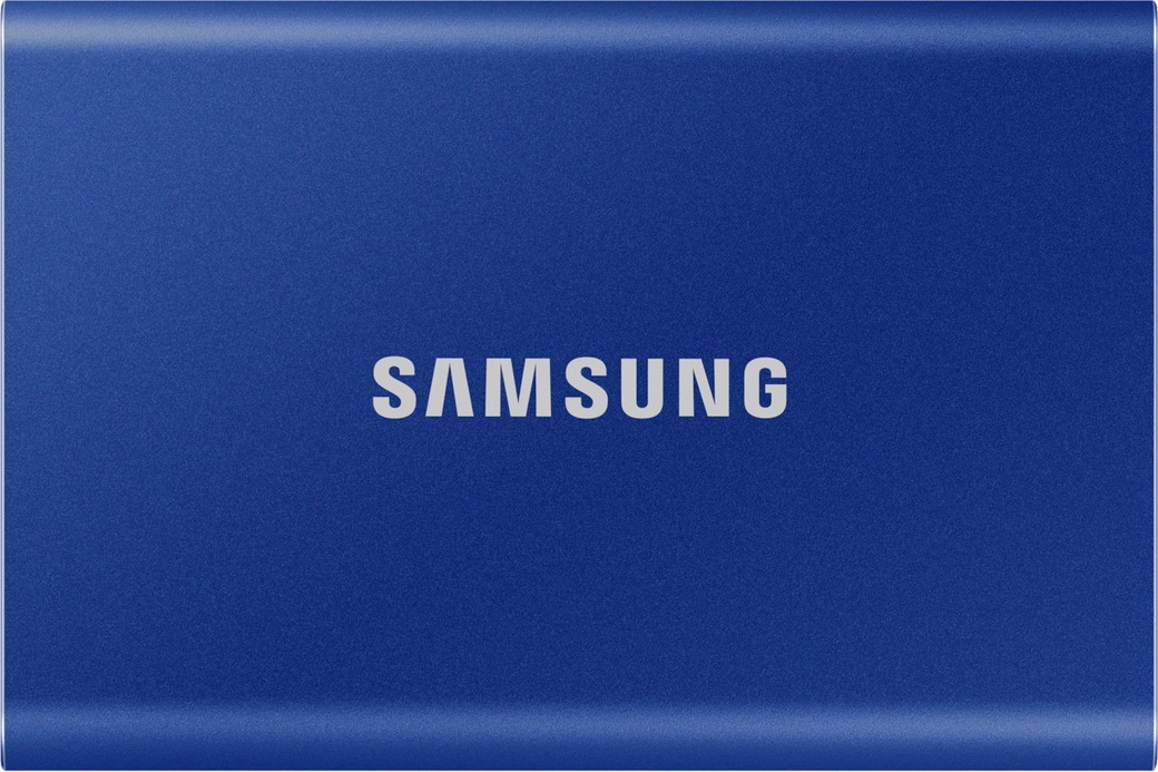 Внешний SSD Samsung T7 500Gb, синий (MU-PC500H/WW) фото