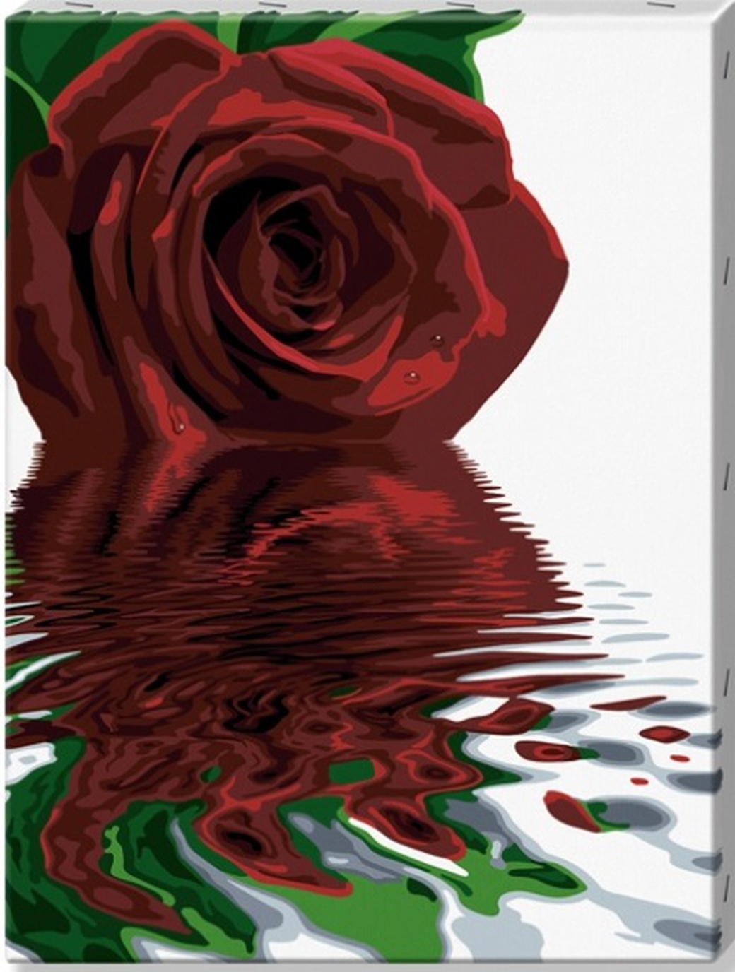 Schipper Отражение розы, холст - раскраска по номерам, 60х80 см фото