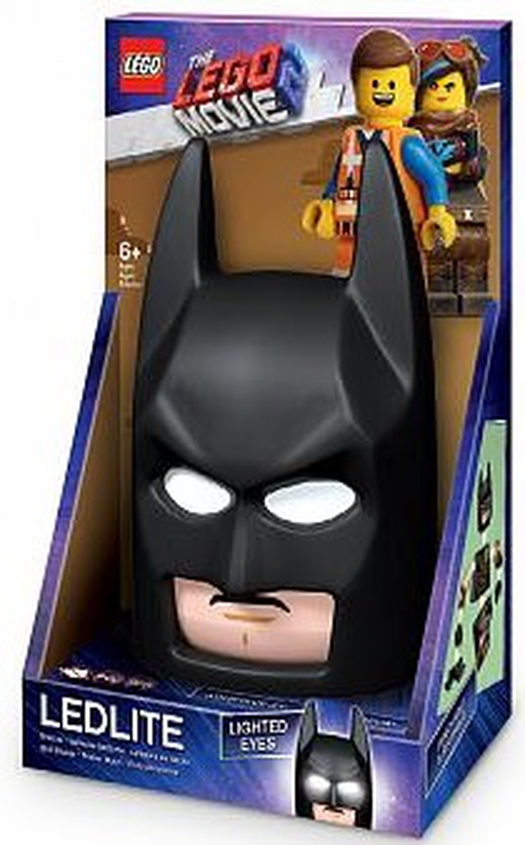 Настенный фонарик Lego Movie 2 - Batman с декоративными статическими наклейками многоразового использования фото
