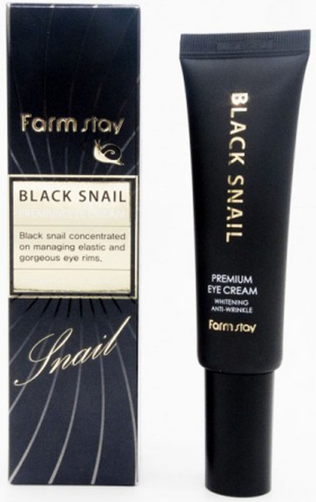 MYUNGIN COSMETICS "Black Snail Premium" Крем для век, с муцином черной улитки, 50 г НОВИНКА фото