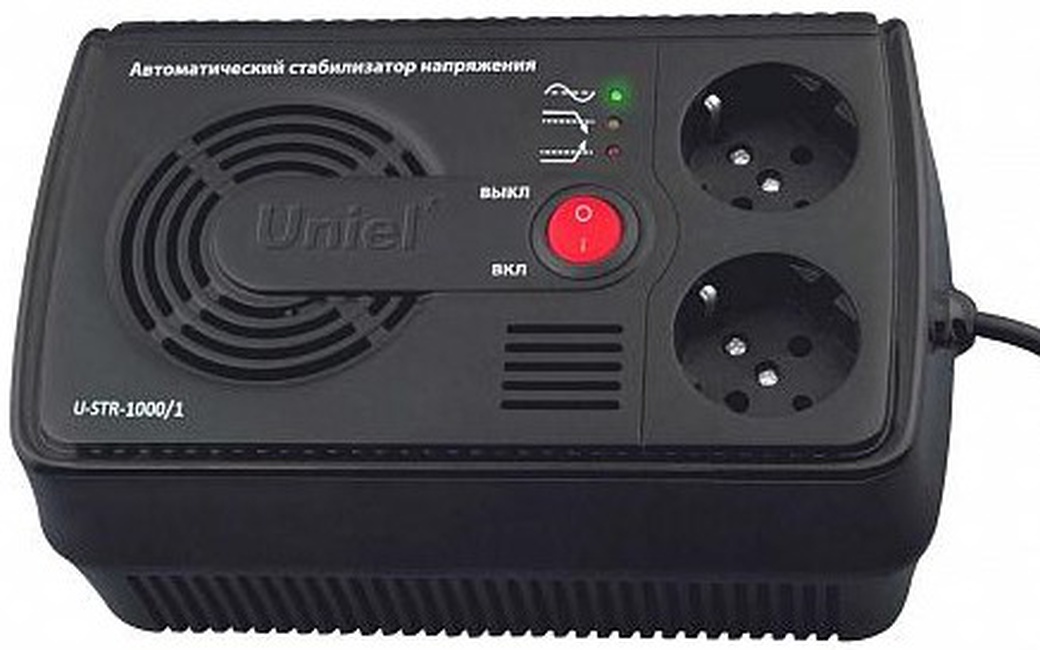 Стабилизатор напряжения Uniel U-STR-1000/1 145-280В 1000ВА фото