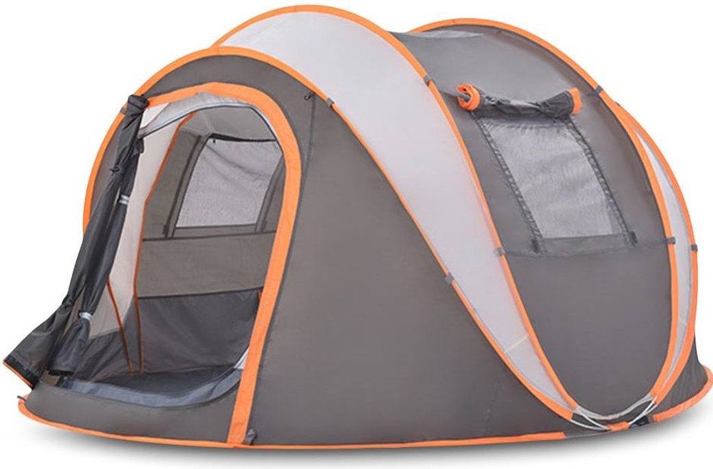 Ветрозащитная палатка для кемпинга HUILINGYANG на 3-4 человека, карамельно-коричневый фото