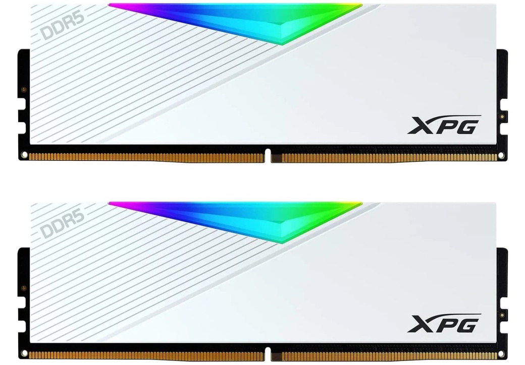 Память оперативная DDR5 32Gb (2x16Gb) Adata XPG Lancer 5200MHz, белый радиатор фото