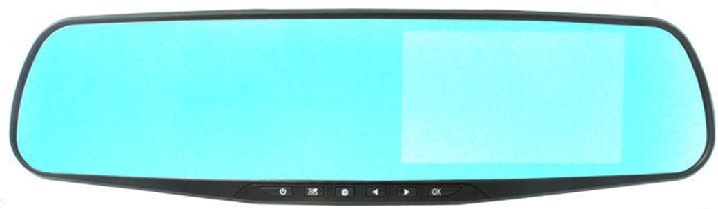 Видеорегистратор-зеркало дисплей 4.3", черный фото