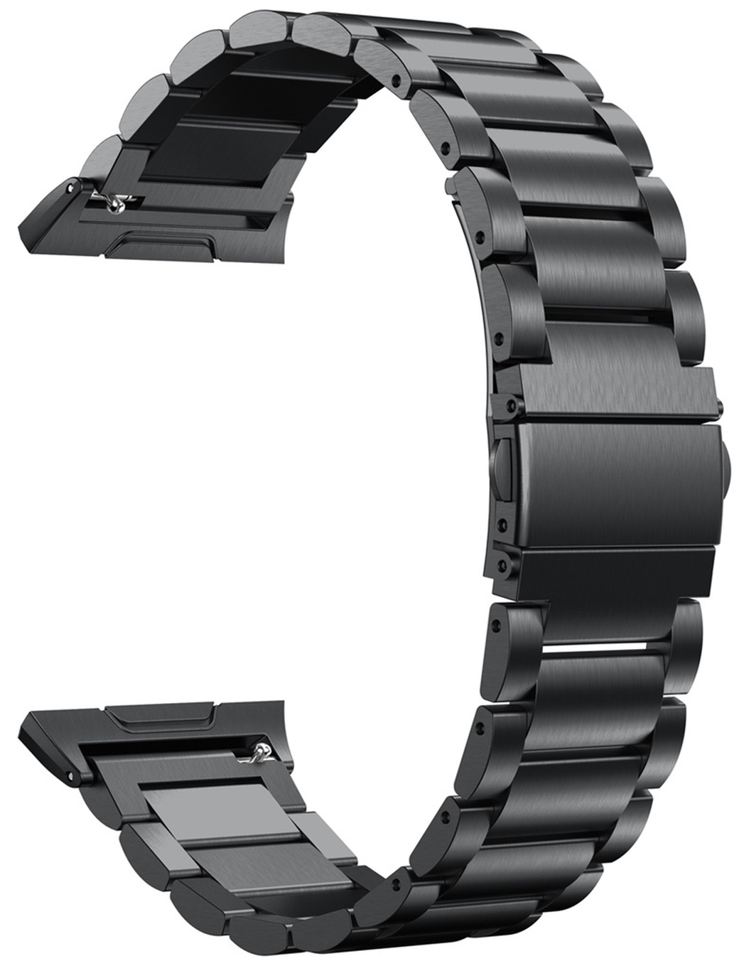 Ремешок для браслета Fitbit Ionic, нержавеющая сталь, черный, магнитный замок фото