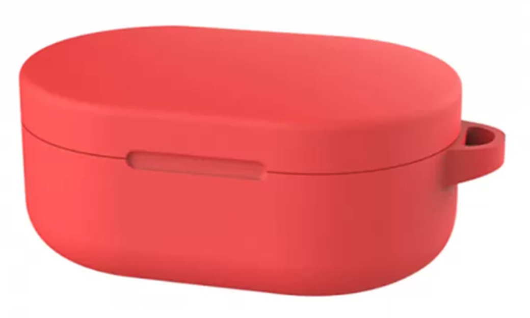 Чехол силиконовый для наушников Xiaomi Redmi AirDots, красный фото