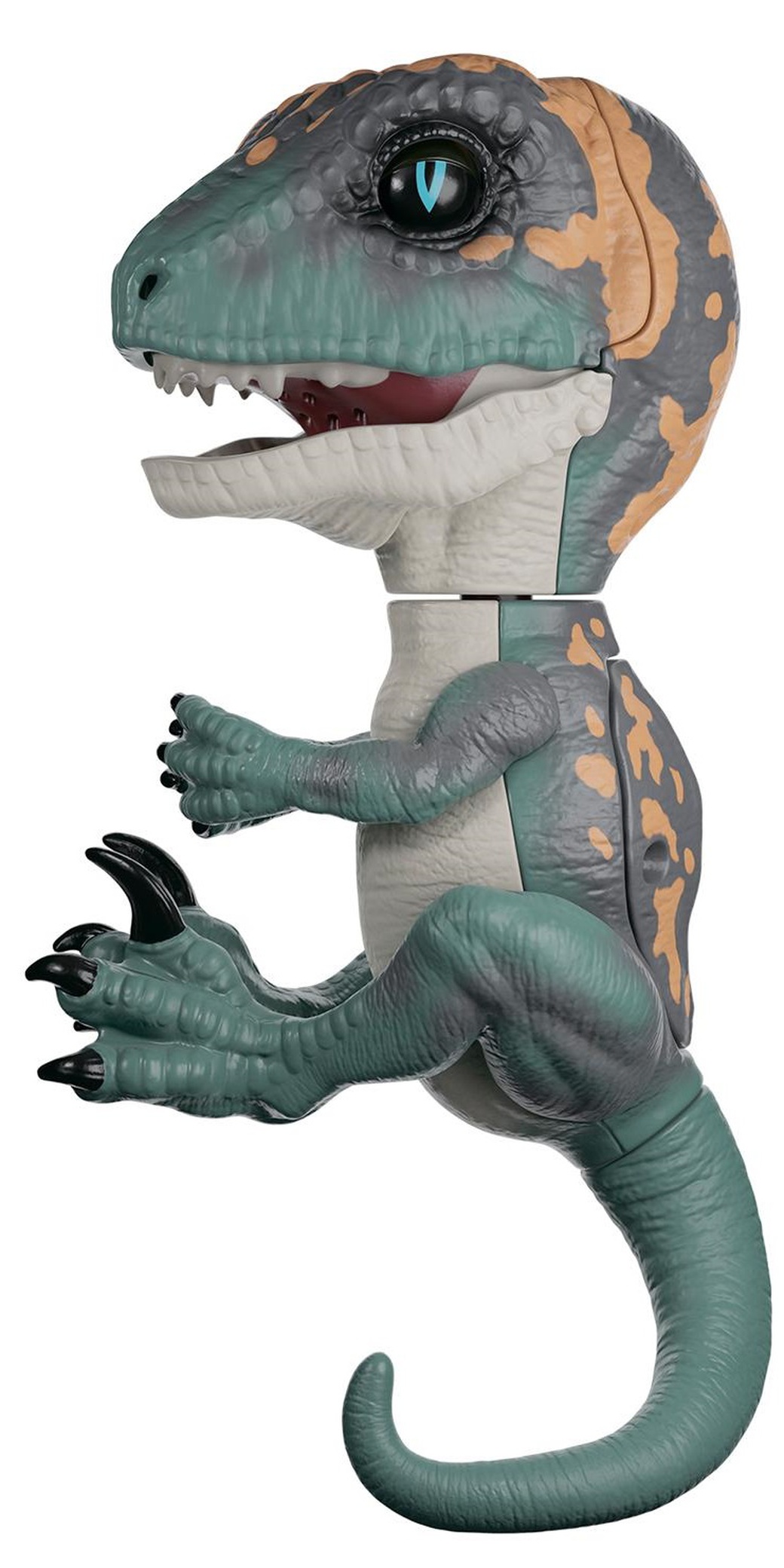 Интерактивная игрушка робот WowWee Fingerlings динозавр Фури,темно-зеленый с бежевым фото
