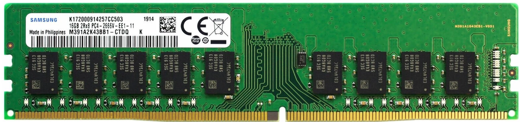 Память оперативная DDR4 16Gb Samsung 2666MHz (M391A2K43BB1-CTD) фото