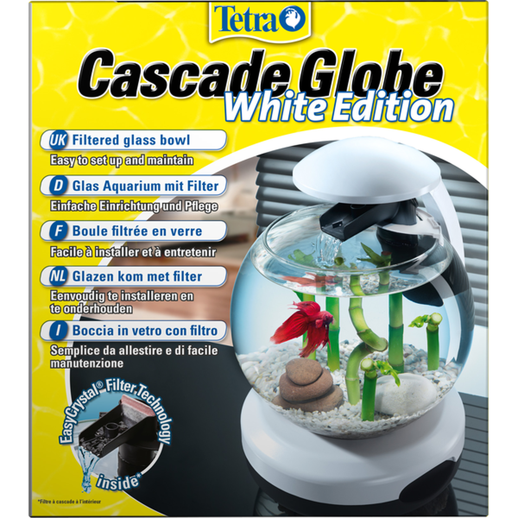 Аквариум Tetra Cascade Globe 6.8l круглый аквариум диаметр 27.9 белый фото