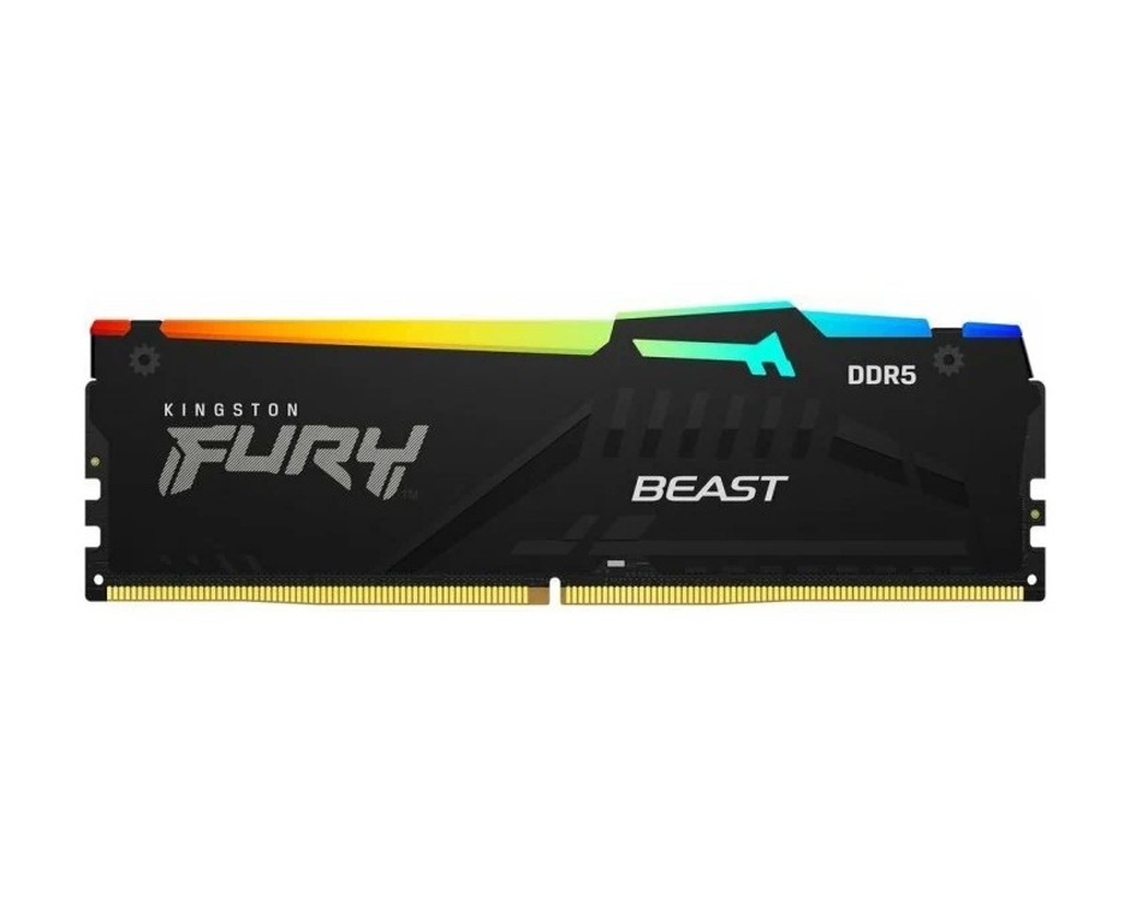 Память оперативная DDR5 16Gb Kingston Fury Beast 4800MHz (KF548C38BBA-16) фото