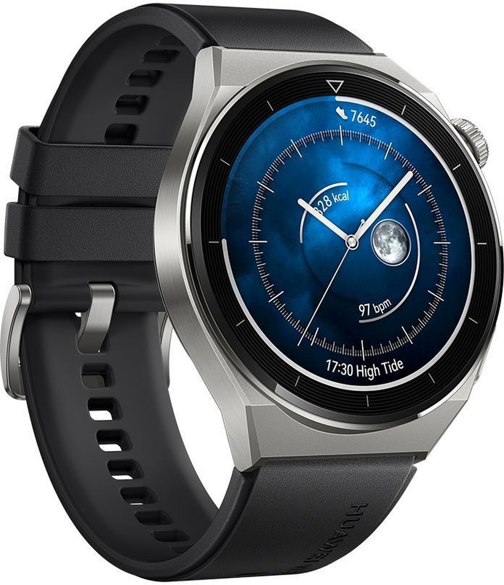 Умные часы Huawei Watch GT 3 Pro Odin-B19S 46мм, черный (Fluoroelastomer Strap) фото