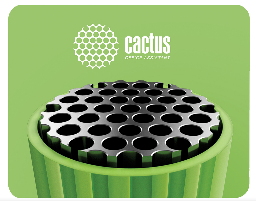 Коврик для мыши Cactus CS-MP-C01S, Green Logo, 250x200x3мм фото