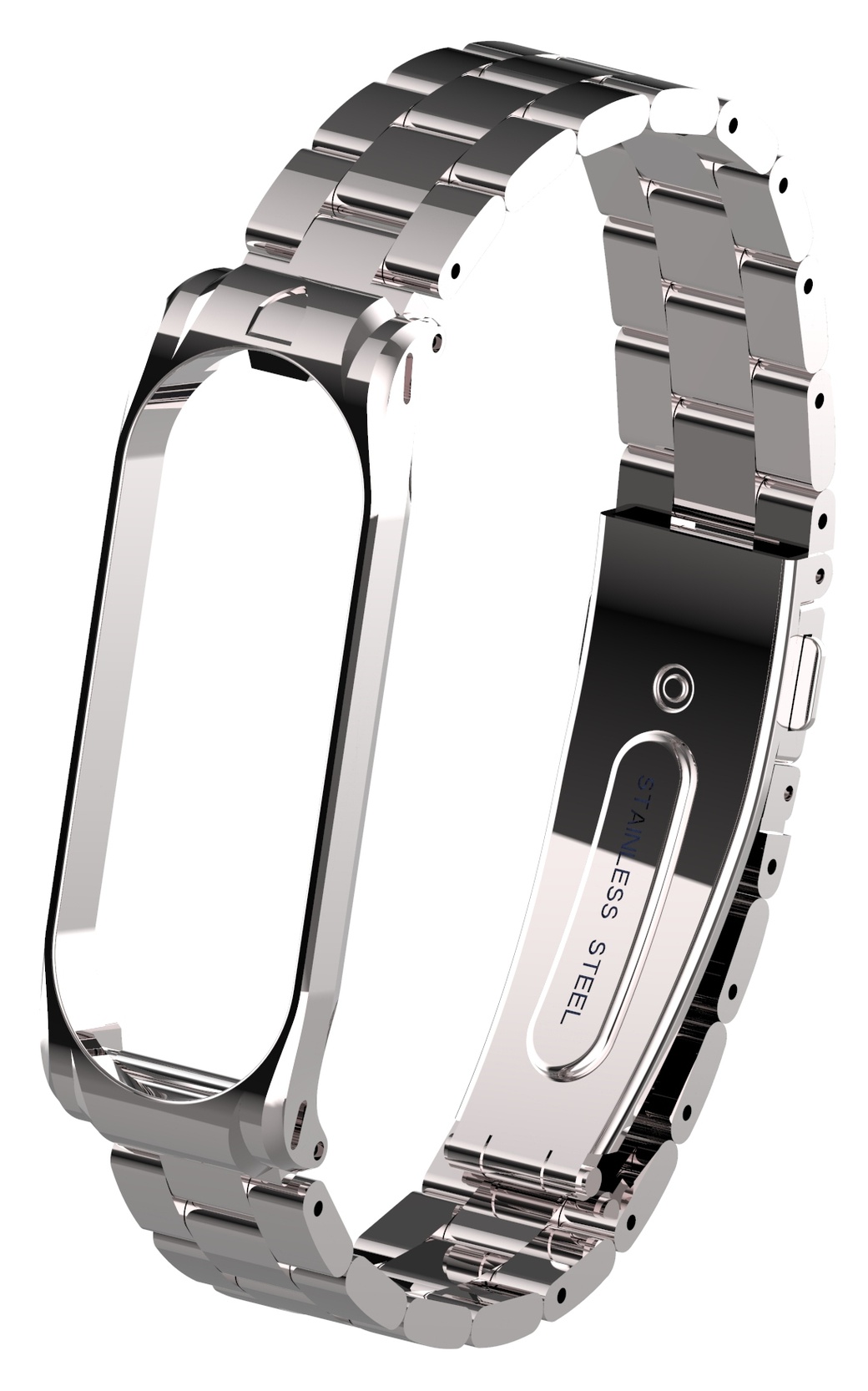 Ремешок для браслета Bakeey для Xiaomi Mi Band 3/4, нержавеющая сталь серебро фото