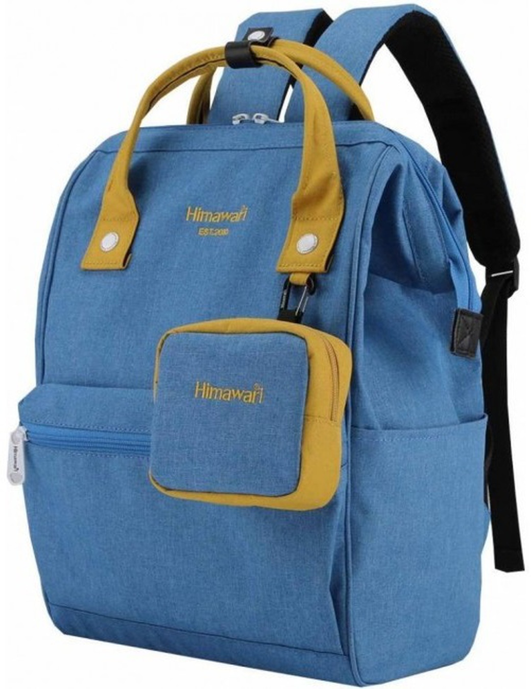 Рюкзак Himawari HW-H2268, синий/желтый, 14" фото