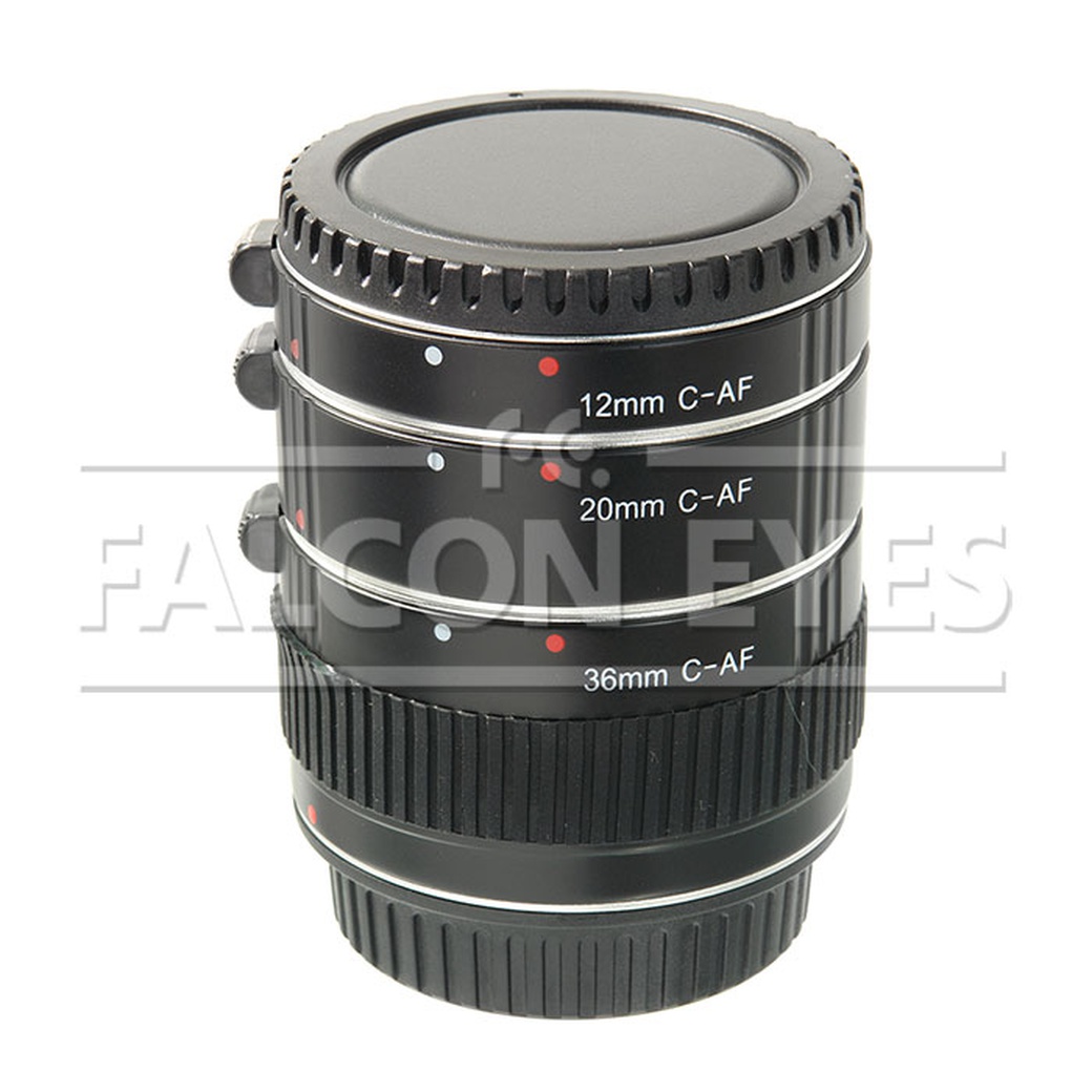 Кольца удлинительные Falcon Eyes C-AF для Canon EF 12/20/36mm (с автофокусом) фото