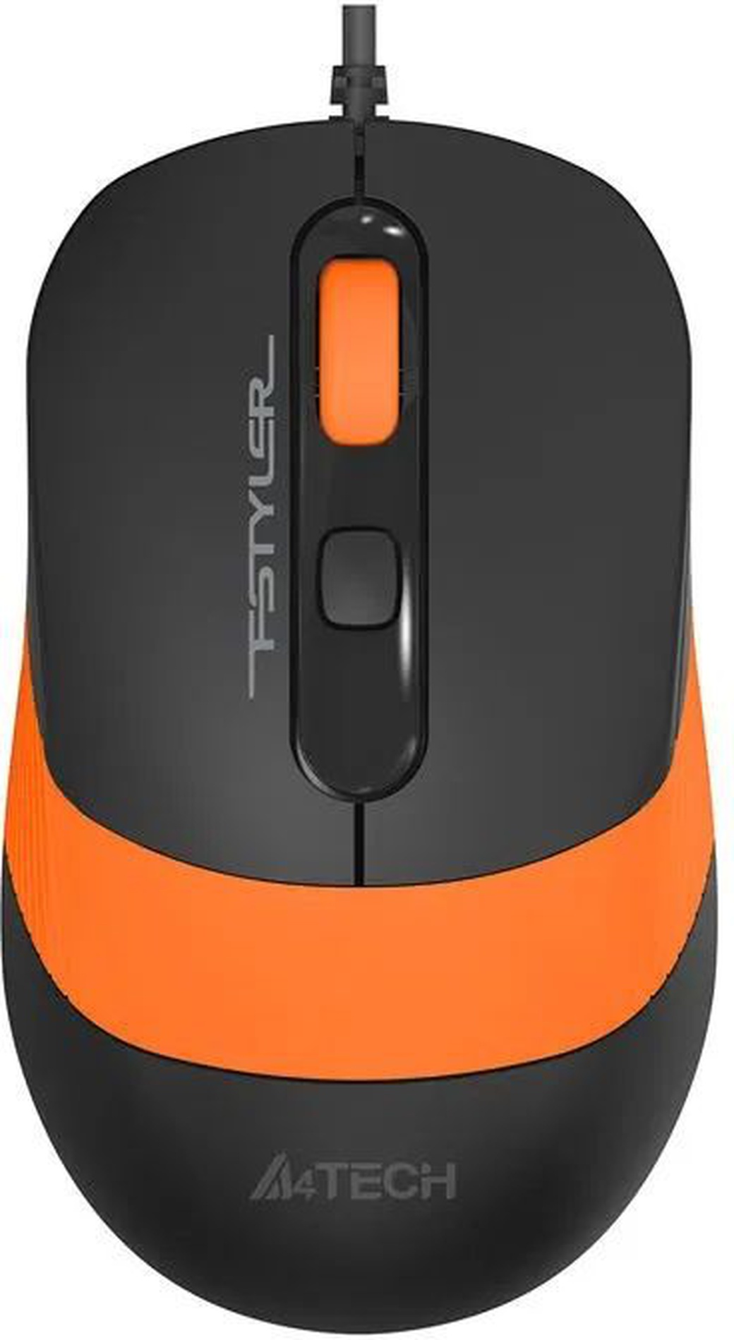 Мышь A4Tech Fstyler FM10, черный/оранжевый фото