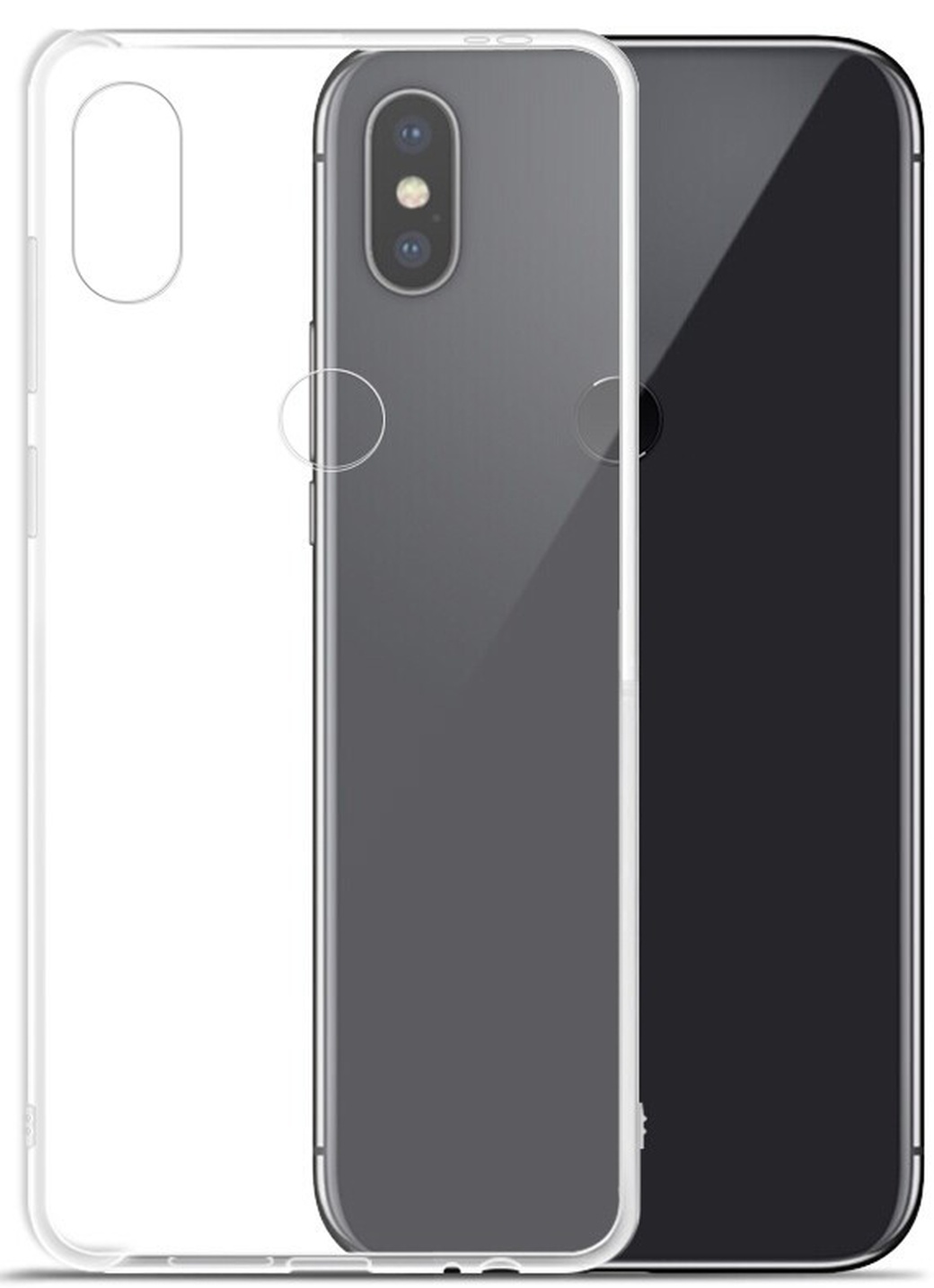 Чехол для смартфона Xiaomi Redmi Note 6 Pro силиконовый прозрачный, BoraSCO фото