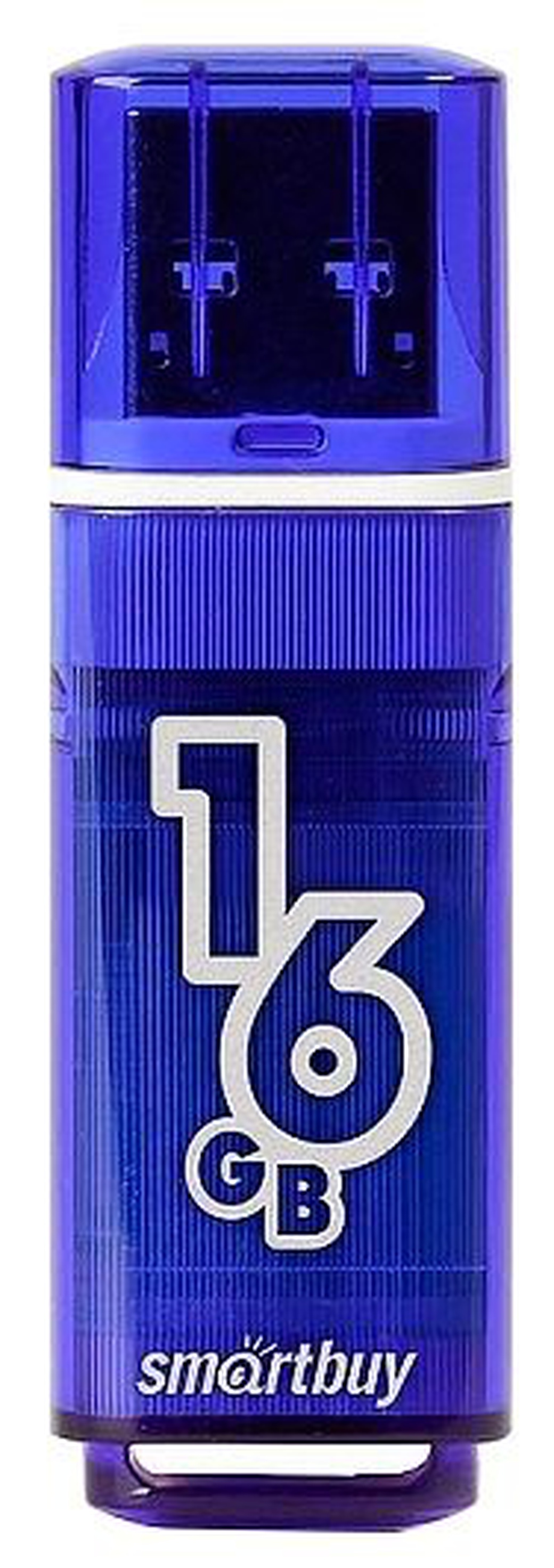 Флеш-накопитель Smartbuy Glossy USB 3.0 16GB, синий фото
